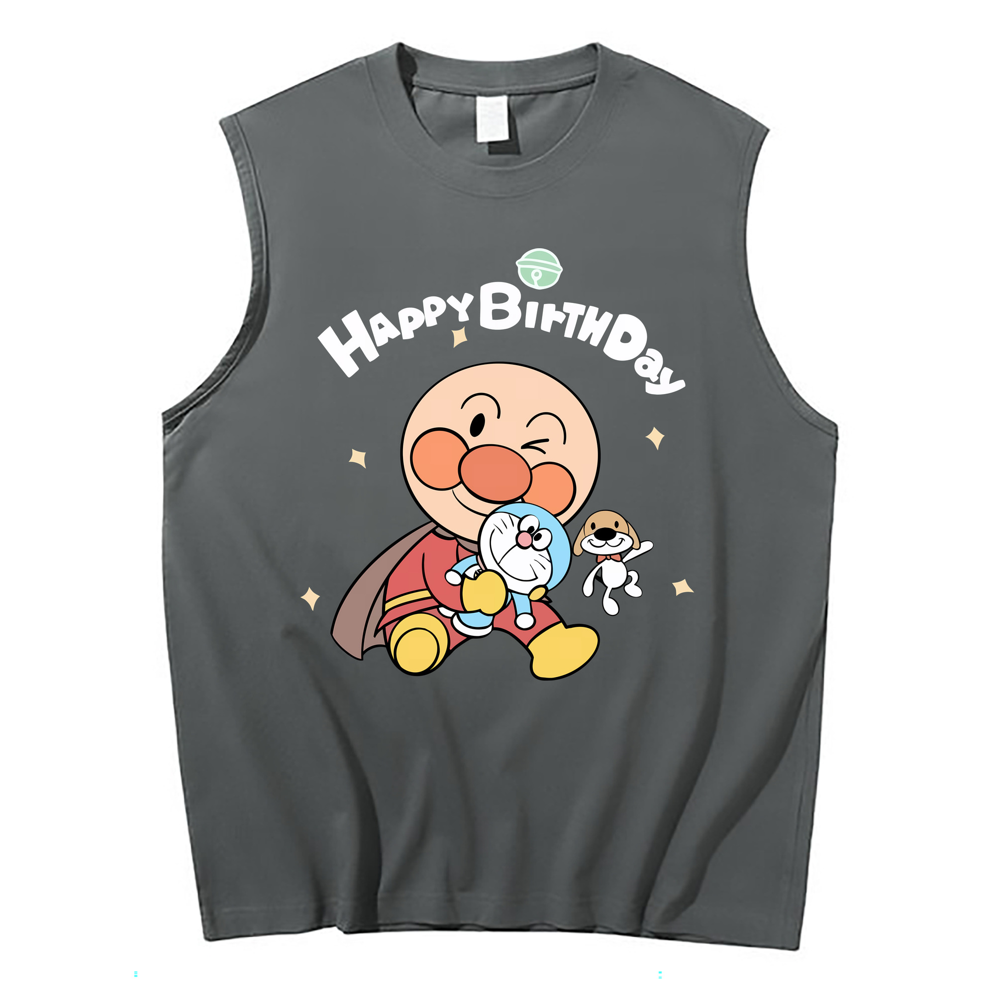 （画像用） アンパンマン Anpanman コットン100％タンクトップ（フロントプリント）
